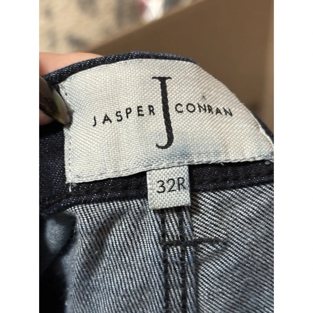 Men's Jasper Conran Dark‎ Wash Straight Leg Jeans Size 32R Cotton Blend Classic